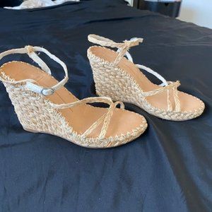 Raffia Wedge Sandal